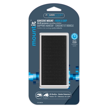 Powercomm Hook Loop Fastener 2ea 2inx4in, PK2 215-56516